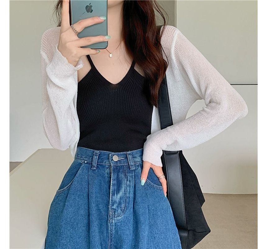 Bolero Plain Cardigan