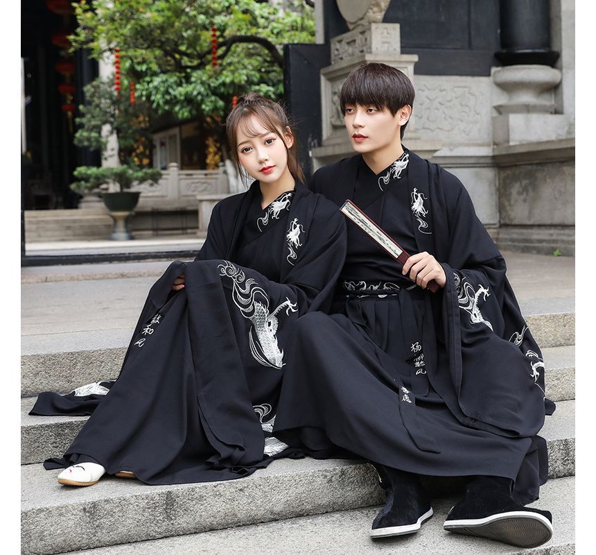 Couple Matching Traditional Chinese Embroidered Jacket / Top / Skirt / Set