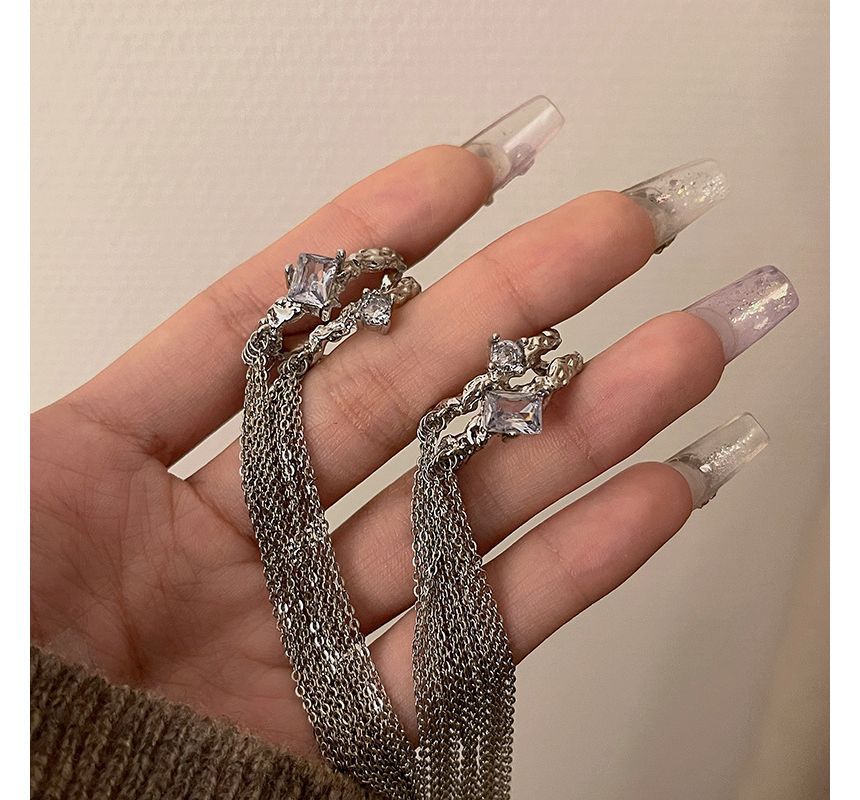 Cuff Fringed Earring Alloy