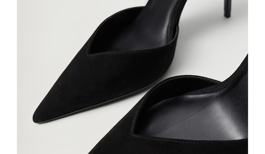 Pointed Plain High-Heel D'Orsay Pumps