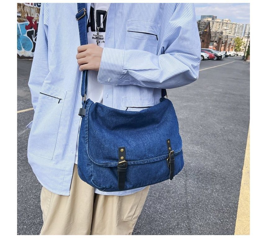 Denim Messenger Bag