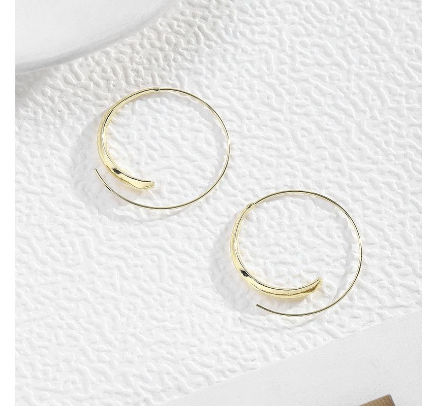 Oval Alloy Earring