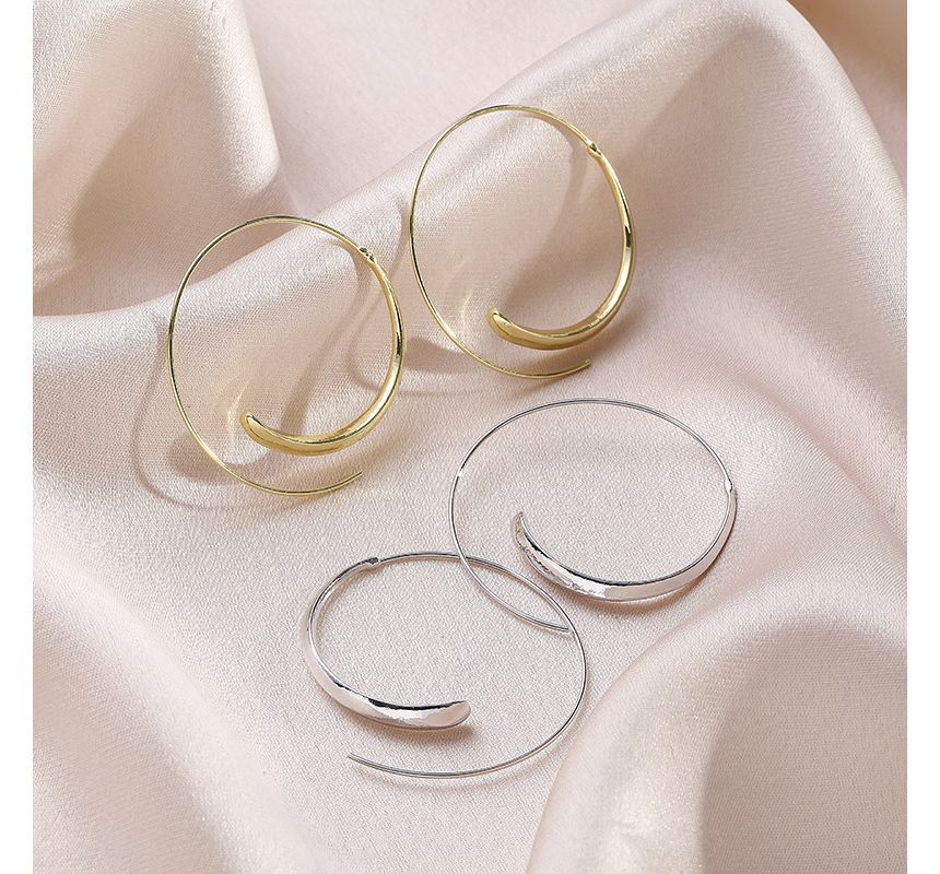 Oval Alloy Earring