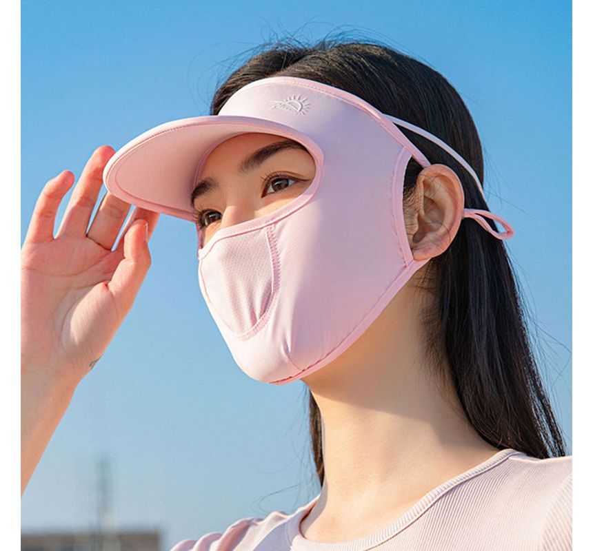 Face Brim Cover Plain Sun with Protection