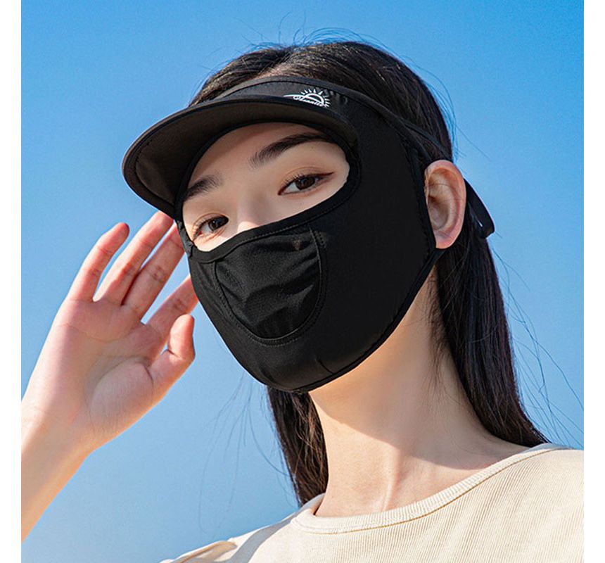 Face Brim Cover Plain Sun with Protection