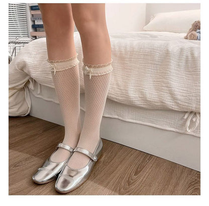 Fishnet Plain Socks