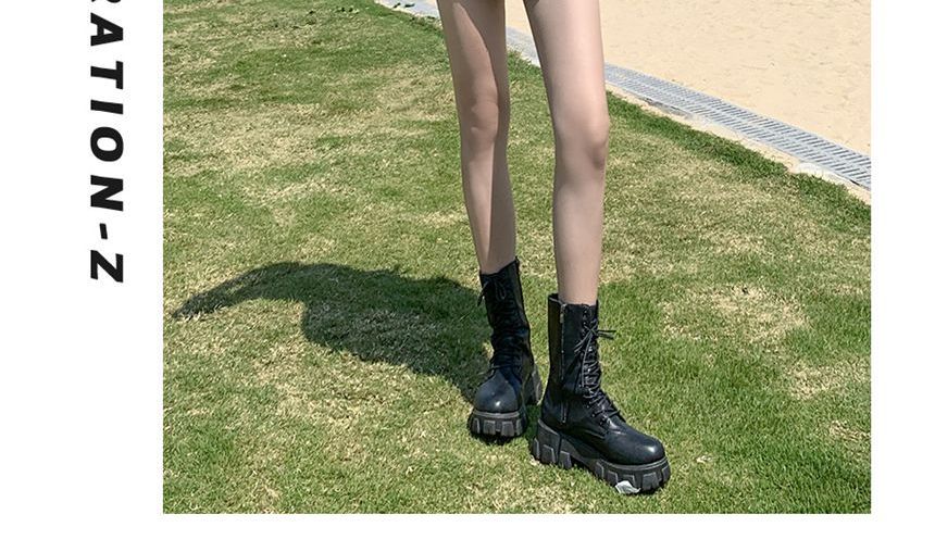High Waist Washed Denim Skorts
