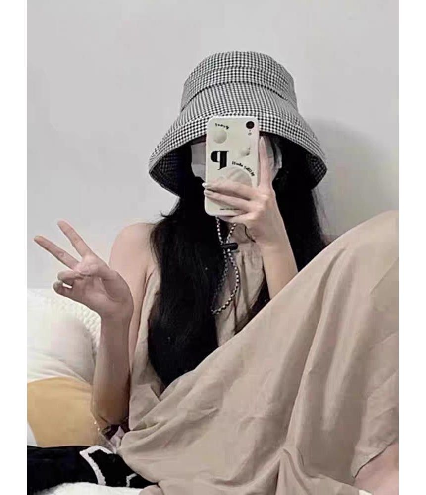 Hat Houndstooth Bucket