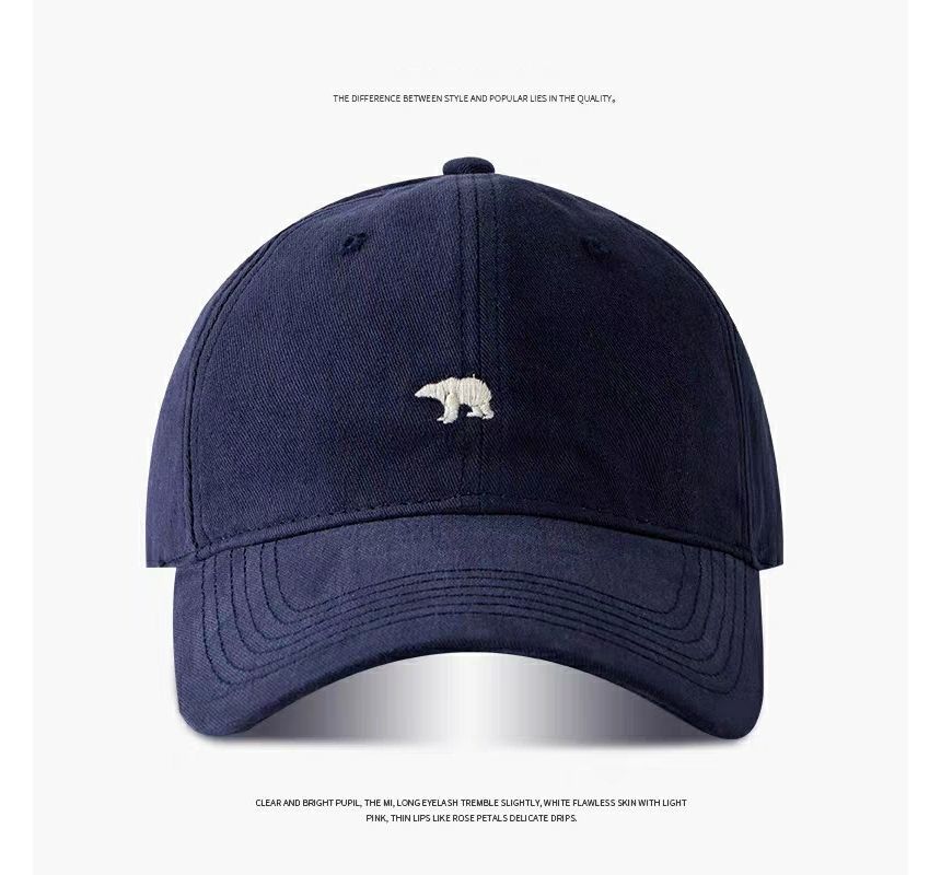 Polar Bear Cap Baseball Embroidered