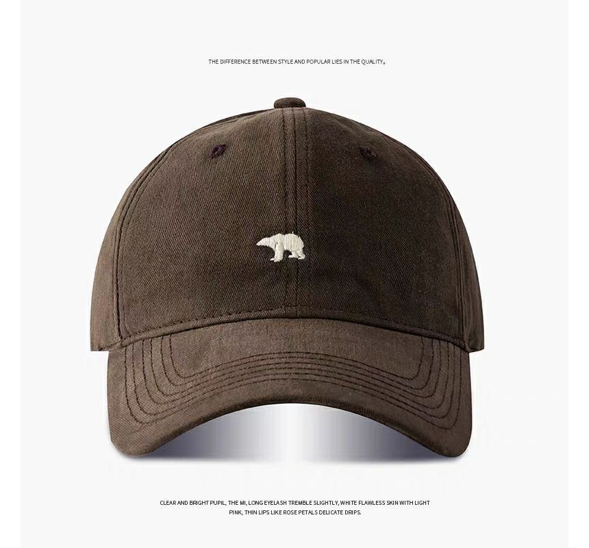 Polar Bear Cap Baseball Embroidered