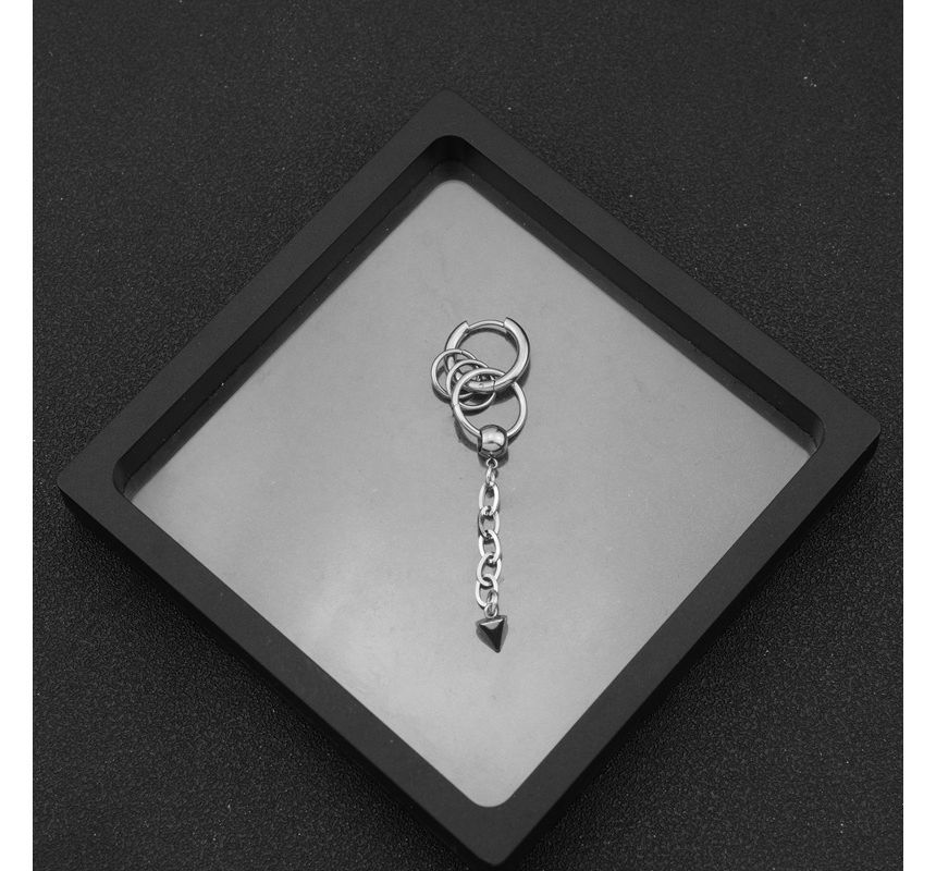 Chained Stainless Steel Dangle Earring