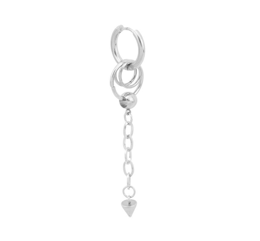 Chained Stainless Steel Dangle Earring