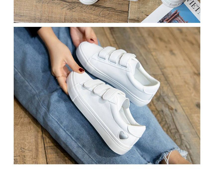 Heart Adhesive Strap Sneakers