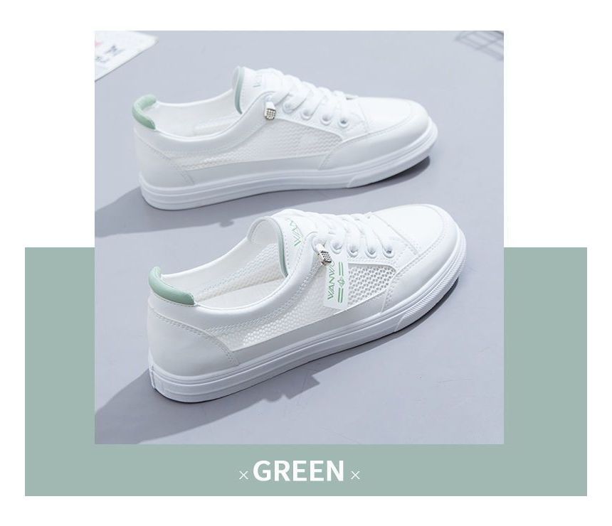 Panel Mesh Sneakers