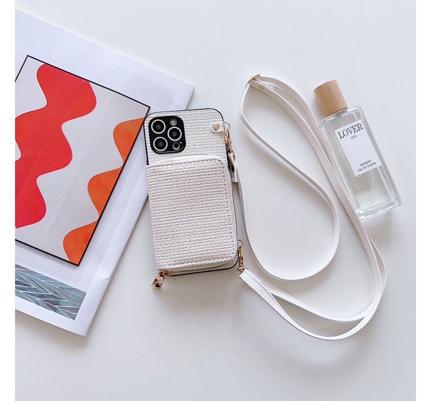 Case Phone Holder Fabric Card Plaid