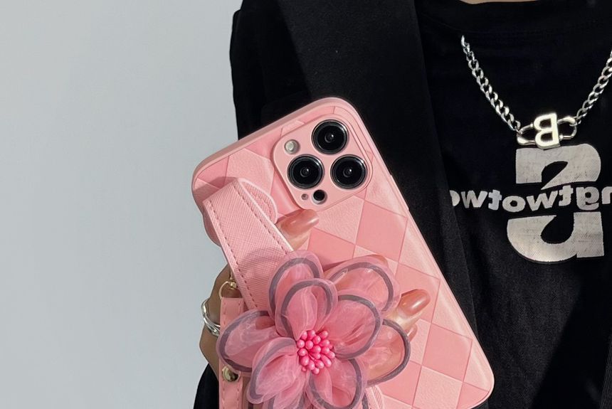 Case Floral Phone Strap
