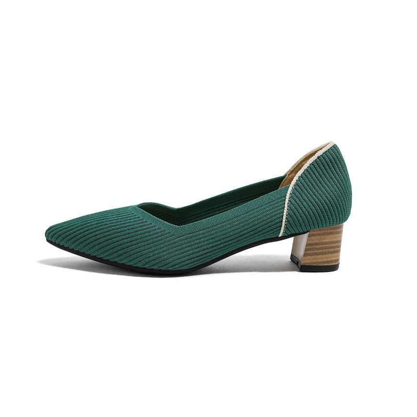 Pointed Flats Ribbed