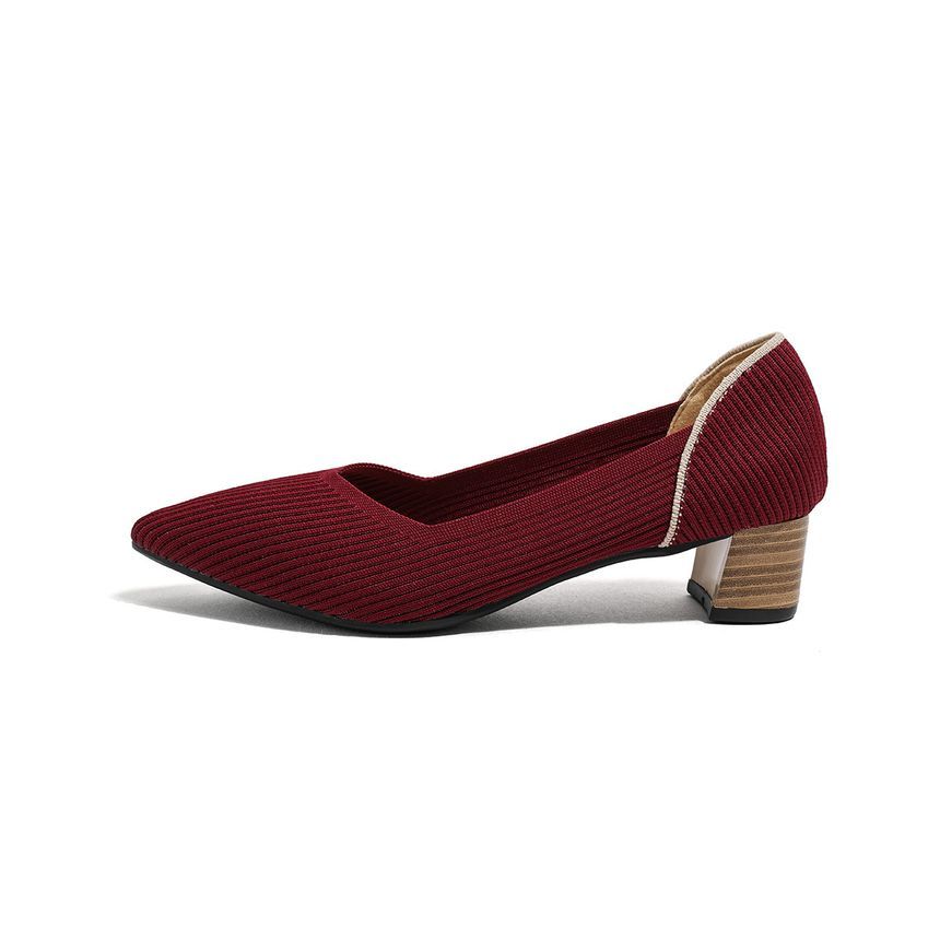Pointed Flats Ribbed
