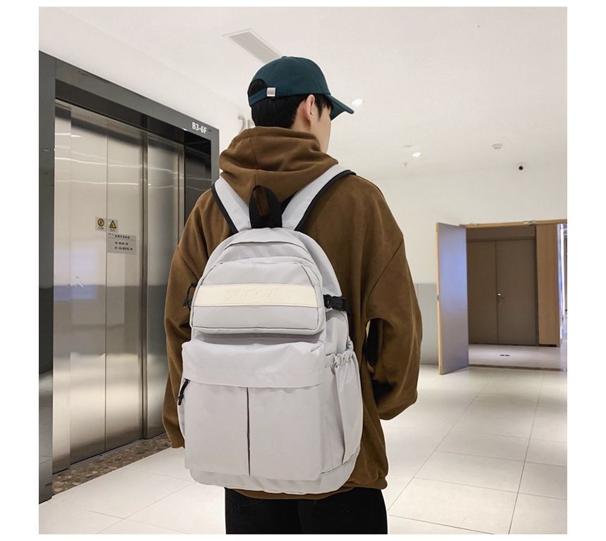 Buckle Nylon Backpack