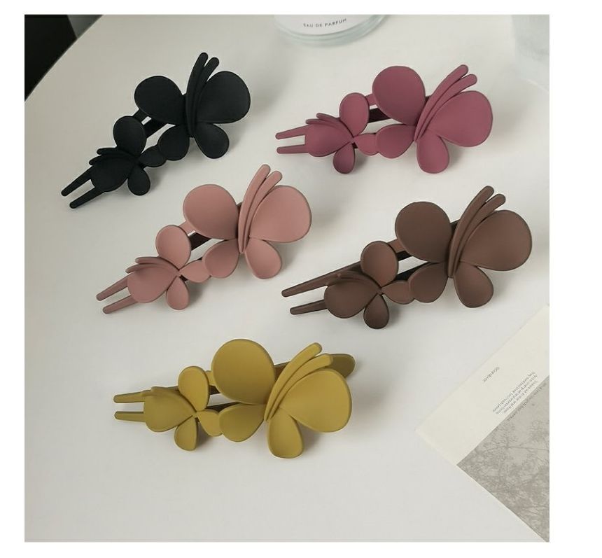 Matte Butterfly Resin Hair Clip