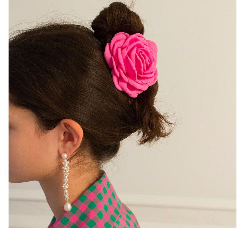 Floral Fabric Hair Clamp (various designs)