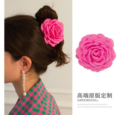 Floral Fabric Hair Clamp (various designs)