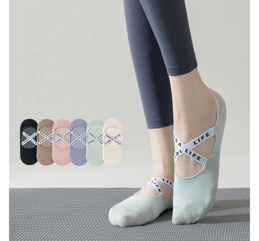 Lettering Yoga Socks Set