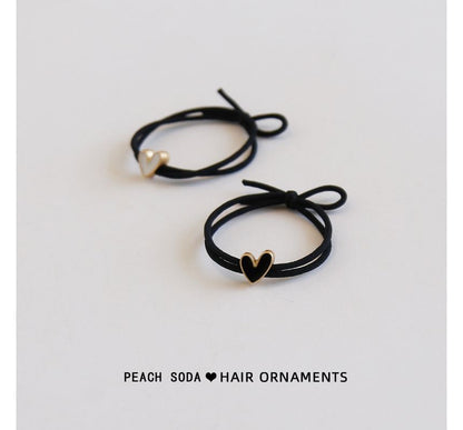 Set of 2: Rabbit / Heart Alloy Hair Tie