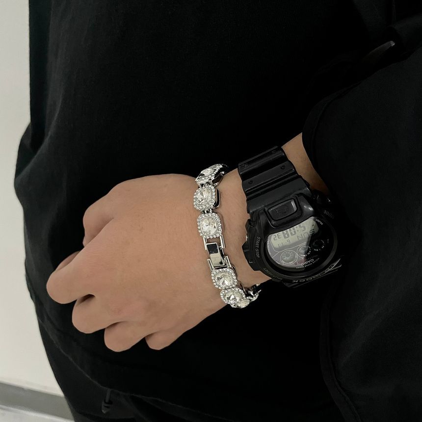 Square Rhinestone Bracelet (Various Designs)