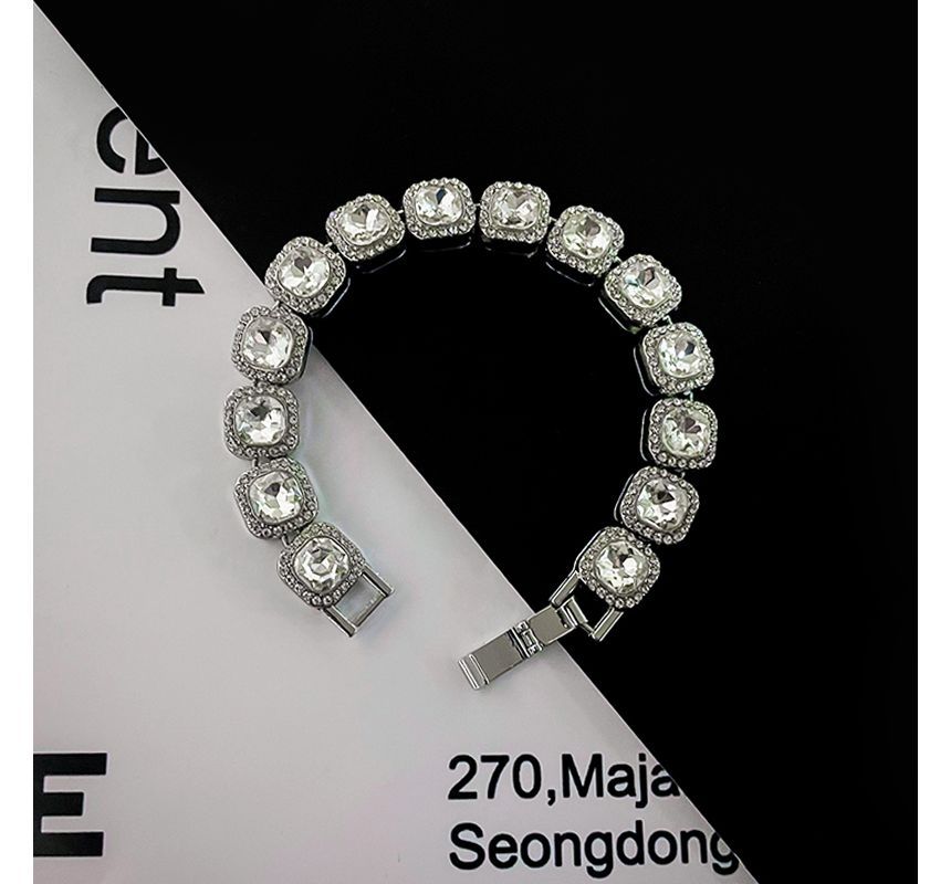Square Rhinestone Bracelet (Various Designs)