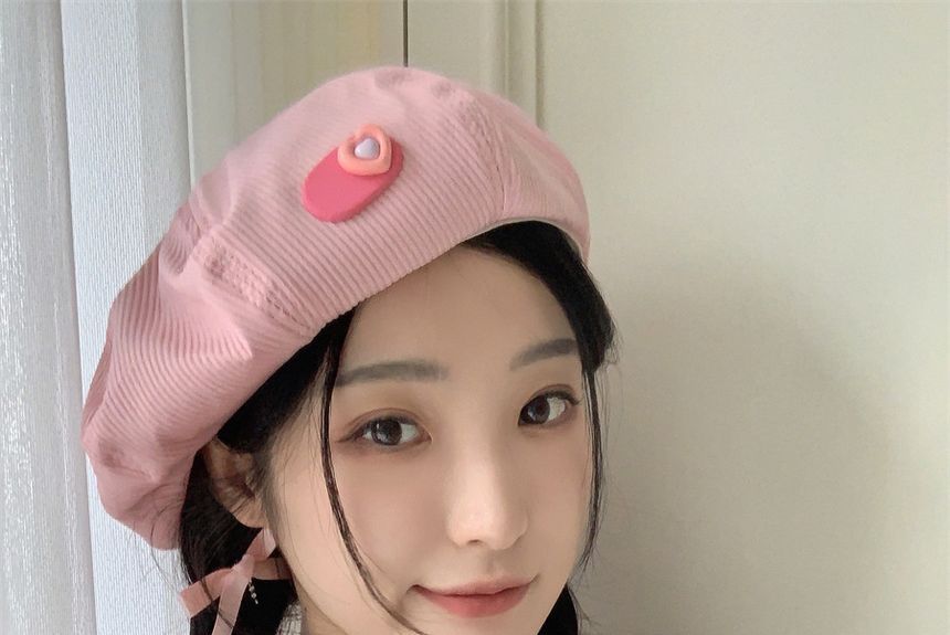 Heart Beret Hat