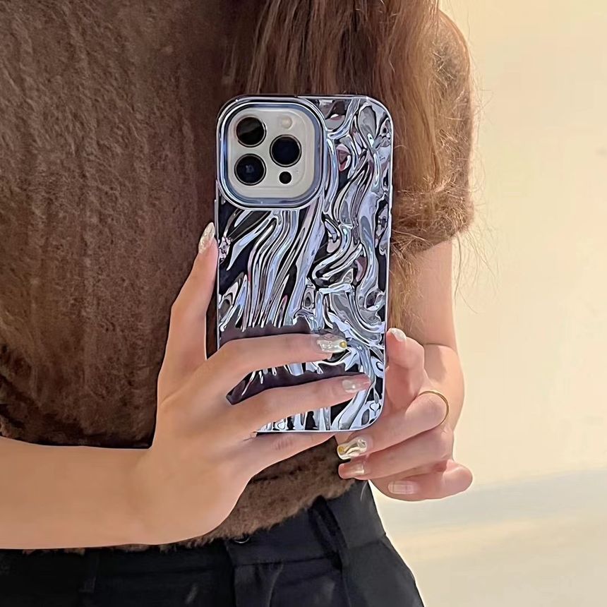 Textured Metallic Case Phone