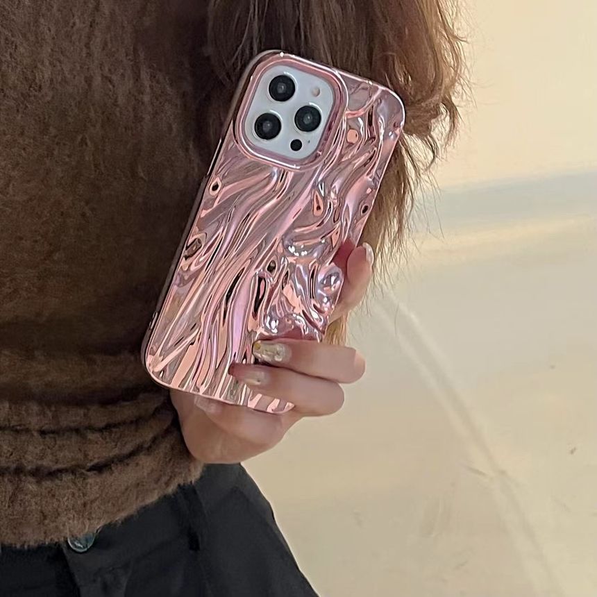 Textured Metallic Case Phone