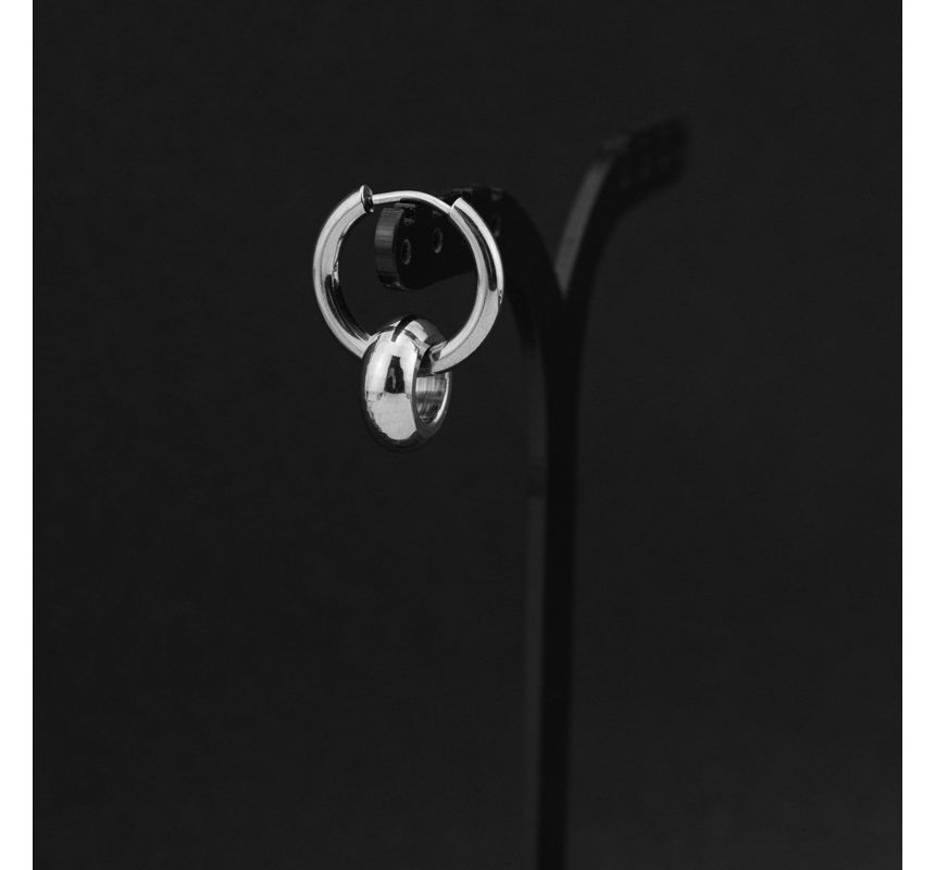 Polished Stainless Steel Hoop Earring (various designs)