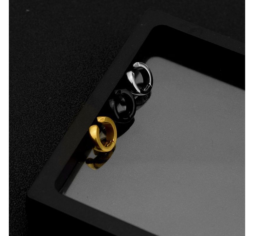 Polished Stainless Steel Cuff Earring