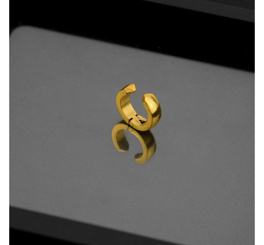 Polished Stainless Steel Cuff Earring