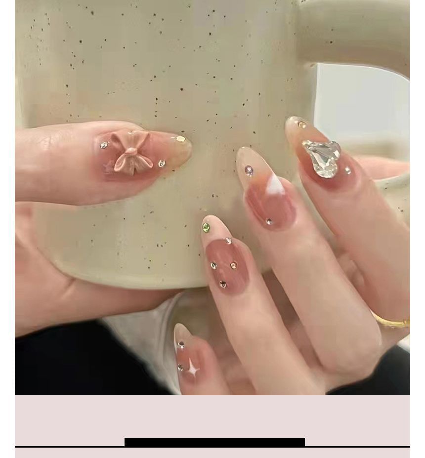 Bow Press-On Nails