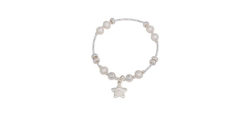 Star Faux Pearl Bracelet