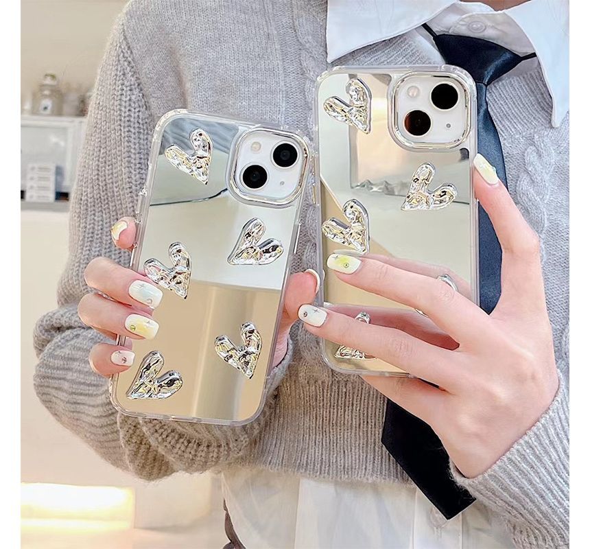 Heart Phone Mirrored Case