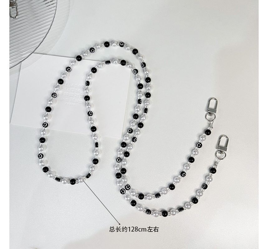 Strap Faux Phone Pearl Smiley