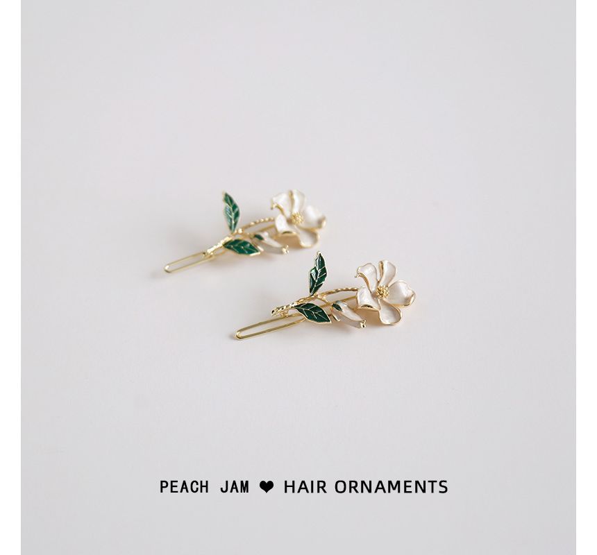 Floral Alloy Hair Tie / Hair Clip (various designs)