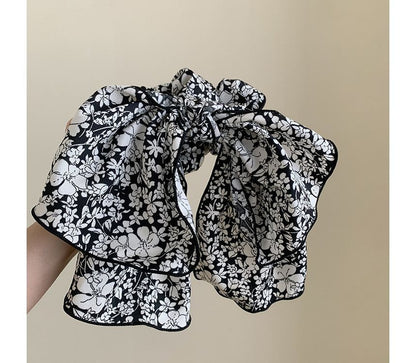 Floral Bow Scrunchie