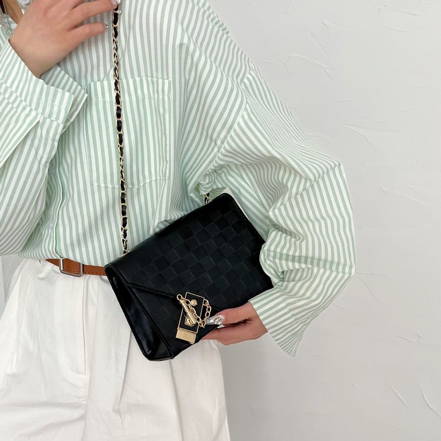 Flap Buckle Shoulder Bag