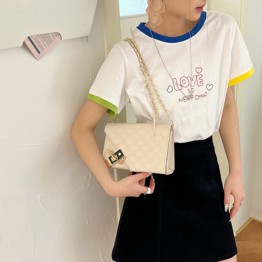 Flap Buckle Shoulder Bag