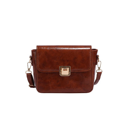 Flap Faux Leather Crossbody Bag