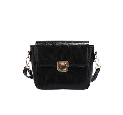 Flap Faux Leather Crossbody Bag