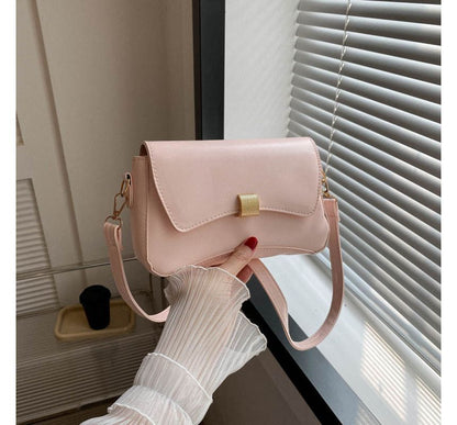 Plain Flap Shoulder Bag