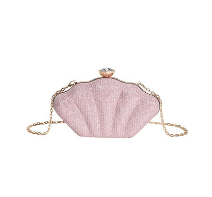 Glitter Shell Evening Bag