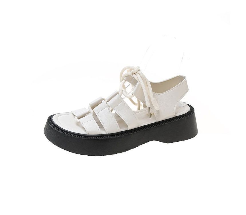 Platform Sandals Lace-Up Gladiator