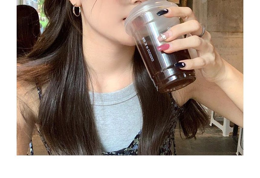 Button Washed Denim Beret